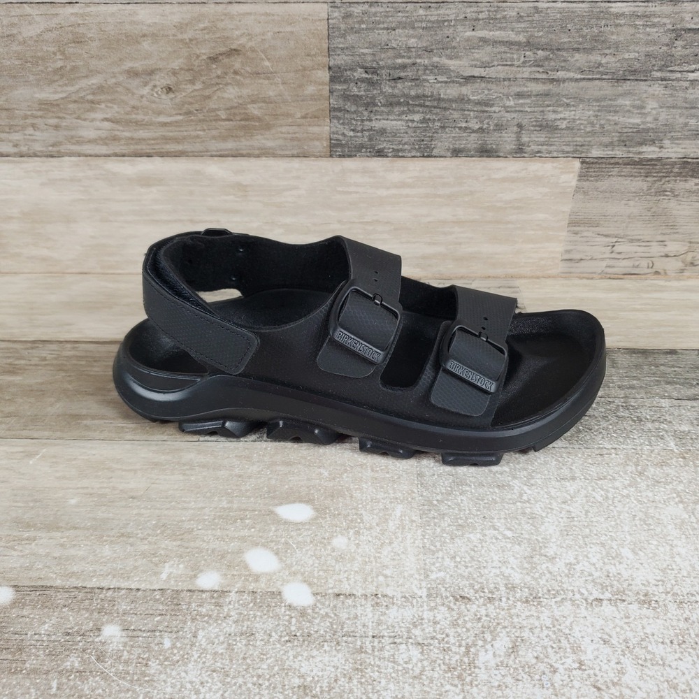 Birkenstock Mogami Terra Womens Sandals Sz 5 Apex Black Slip On Slingback